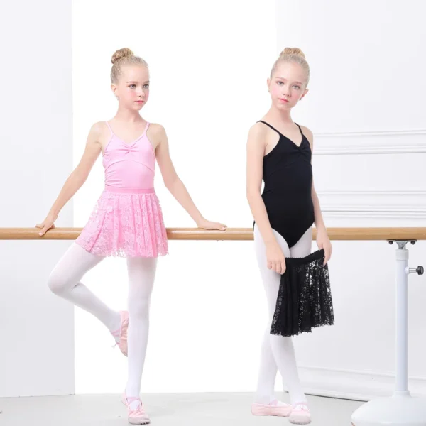 Gymnastics Leotards Crisscross Straps Leotards Ballet Dance Leotard Girls Gymnastic Clothes Black Sling Bodysuit Kids Leotard 3